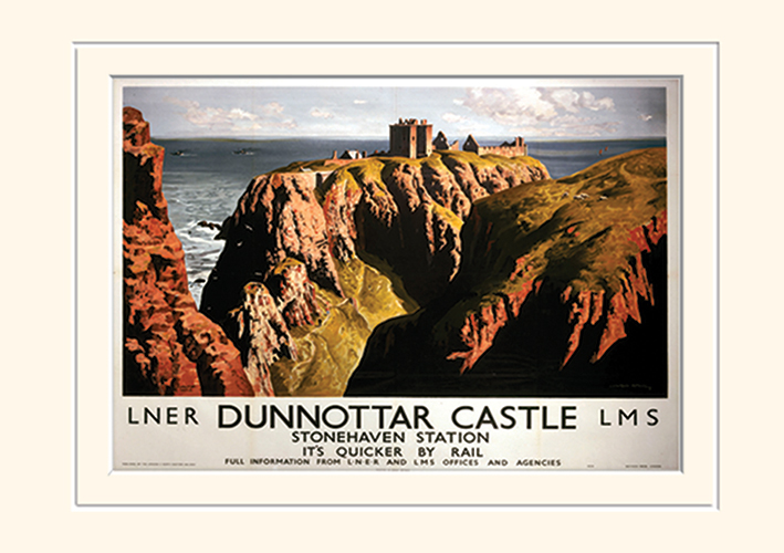 Dunnottar Castle Mounted 30 x 40cm Prints