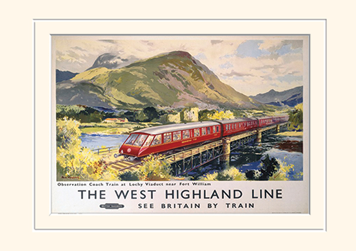 The West Highland Line Mounted 30 x 40cm Prints
