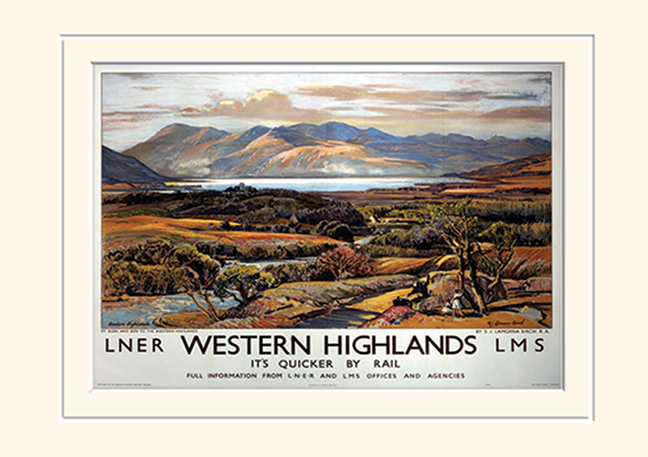 Western Highlands (2) Mounted 30 x 40cm Prints