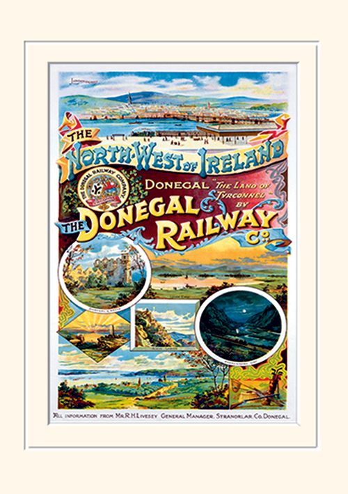 Donegal Railway Mounted 30 x 40cm Prints