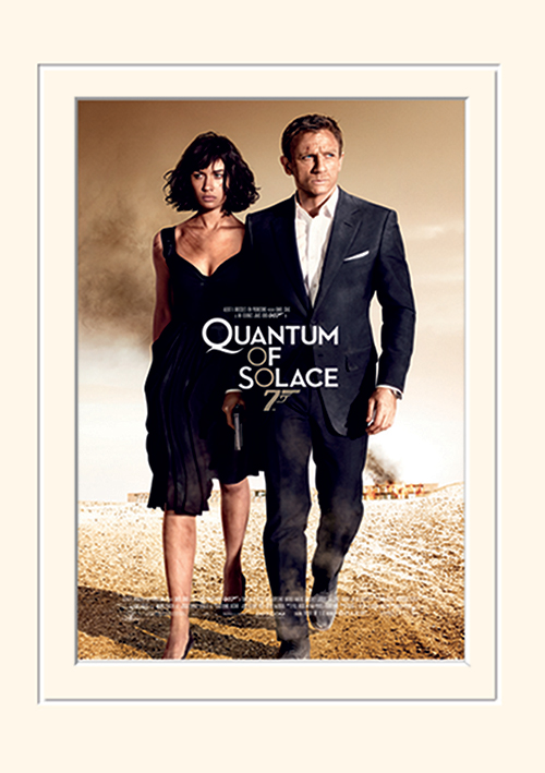 James Bond (Quantum of Solace One-sheet) Mounted 30 x 40cm Print