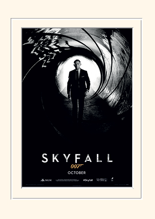 James Bond (Skyfall Teaser) Mounted 30 x 40cm Print