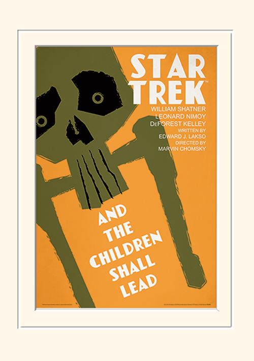 Star Trek (And The Children Shall Lead) Mounted 30 x 40cm Print