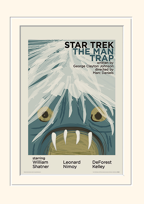 Star Trek (The Man Trap) Mounted 30 x 40cm Print