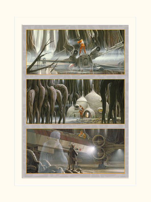 Star Wars (Mission to Dagobah) Mounted 30 x 40cm Prints