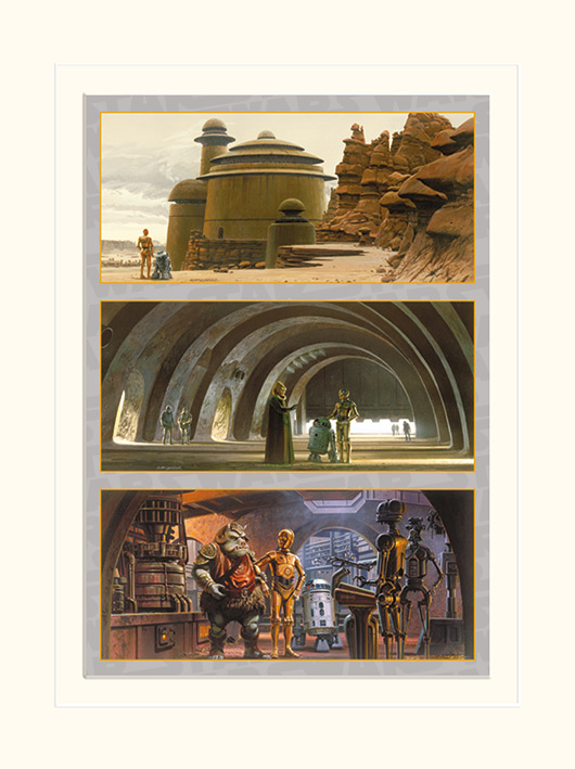 Star Wars (Arrival at Jabba's Palace) Mounted 30 x 40cm Print