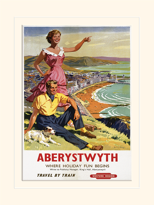 Aberystwyth Mounted 30 x 40cm Print
