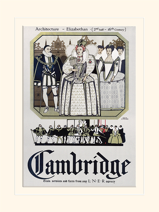 Cambridge (Queen Elizabeth) Mounted 30 x 40cm Prints