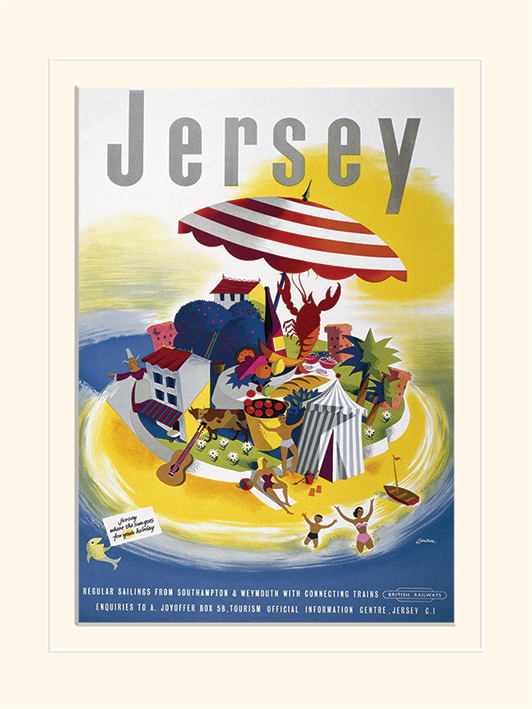 Jersey (Island) Mounted 30 x 40cm Prints