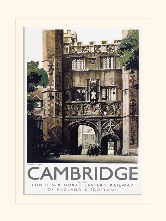 Cambridge (Trinity College) Mounted 30 x 40cm Print