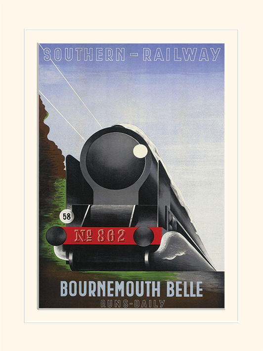 Bournemouth Belle Mounted 30 x 40cm Prints