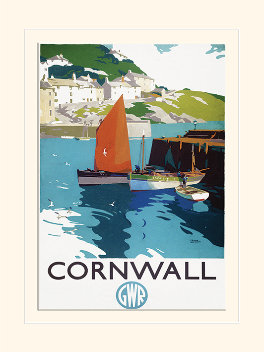 Cornwall (Boats) Mounted 30 x 40cm Prints