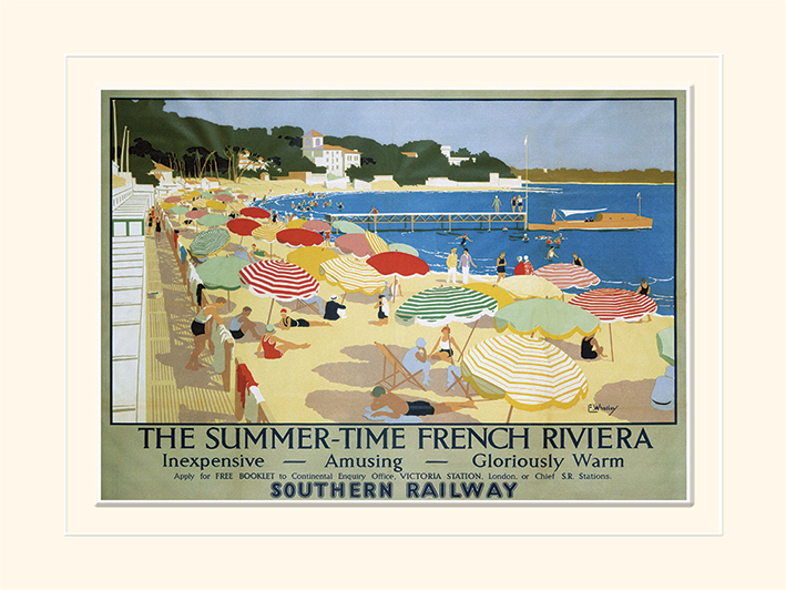 French Riviera Mounted 30 x 40cm Prints
