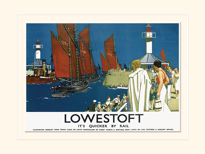 Lowestoft (Boats) Mounted 30 x 40cm Prints