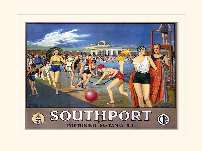 Southport (Lido) Mounted 30 x 40cm Prints