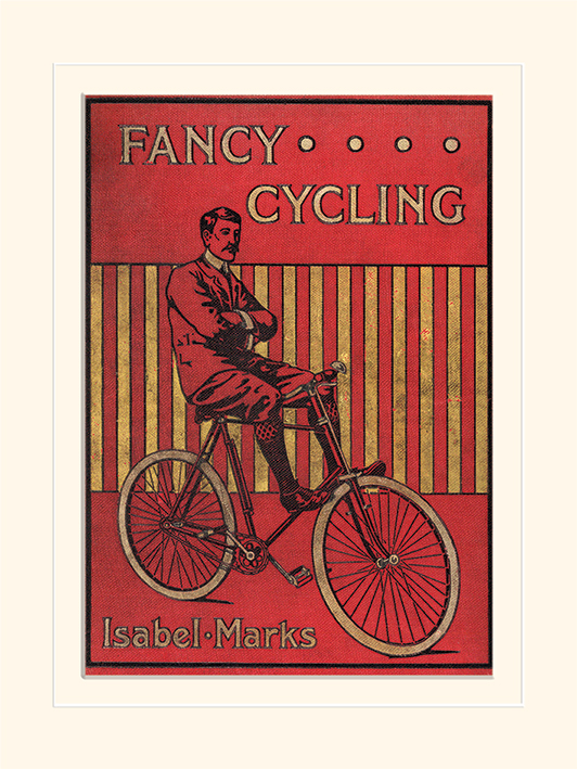 Fancy Cycling Mounted 30 x 40cm Print