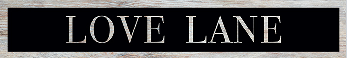 Art Studio (Love Lane) Wooden Sign