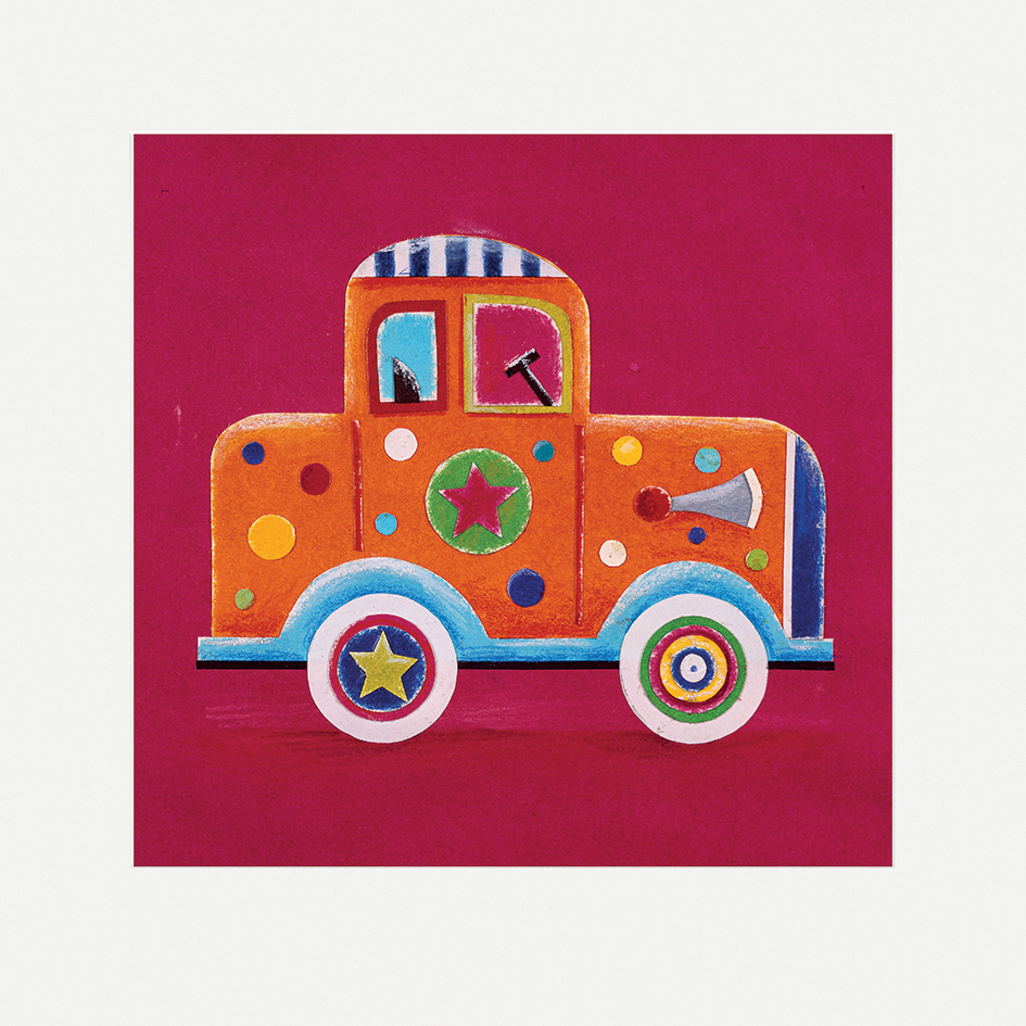Simon Hart (Orange Clown Car) Mounted Prints