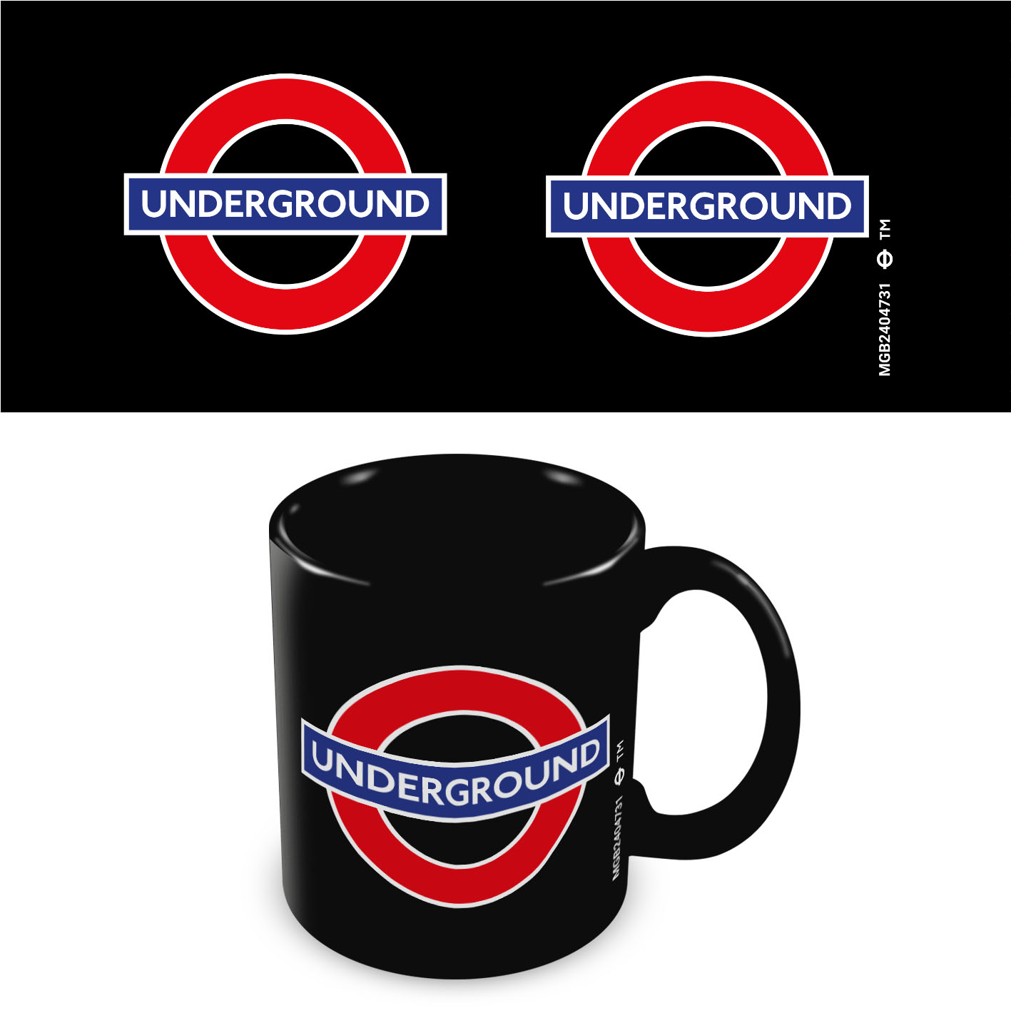 Transport for London (Underground - Black) Ceramic Mug