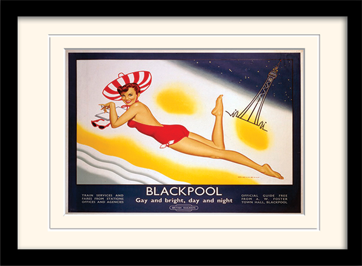 Blackpool (5) Mounted & Framed 30 x 40cm Prints