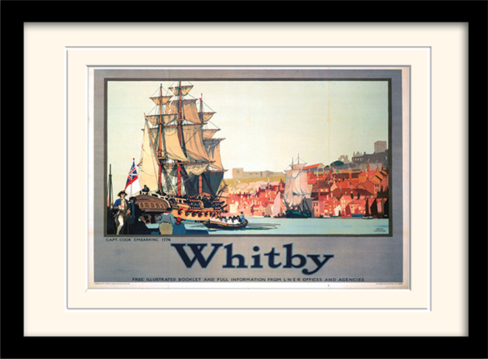 Whitby (3) Mounted & Framed 30 x 40cm Prints