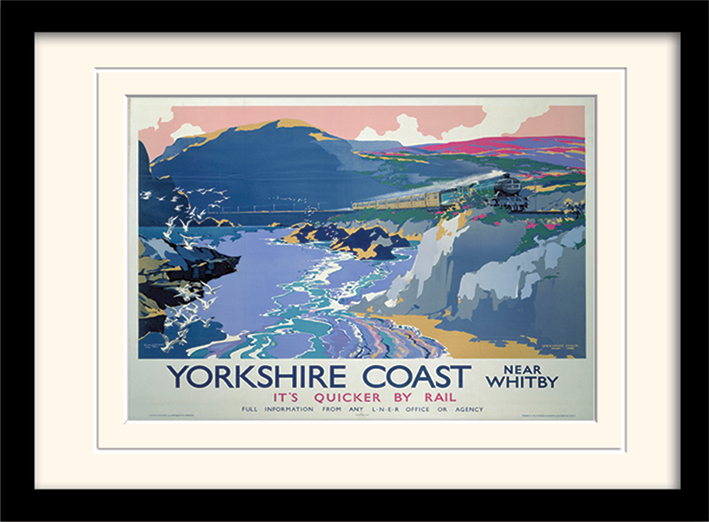 Yorkshire Coast Mounted & Framed 30 x 40cm Prints