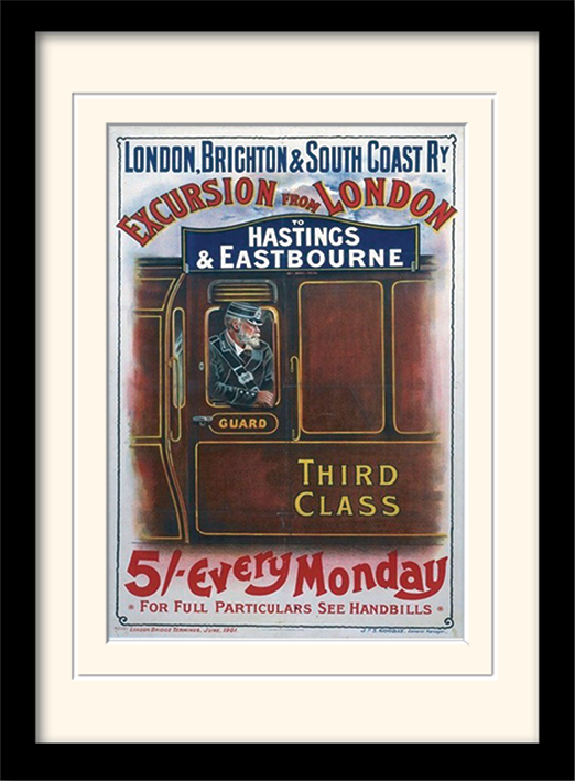 London Brighton Mounted & Framed 30 x 40cm Print