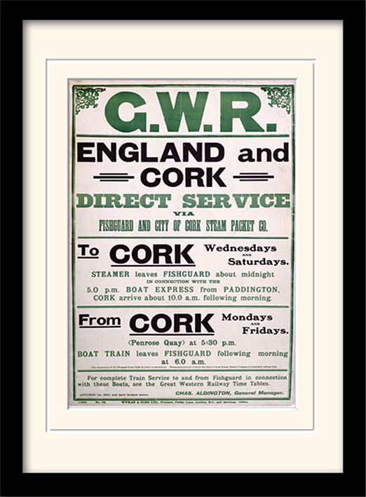 GWR England & Cork Mounted & Framed 30 x 40cm Prints