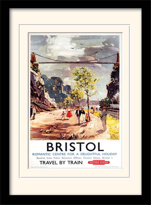 Bristol (1) Mounted & Framed 30 x 40cm Prints