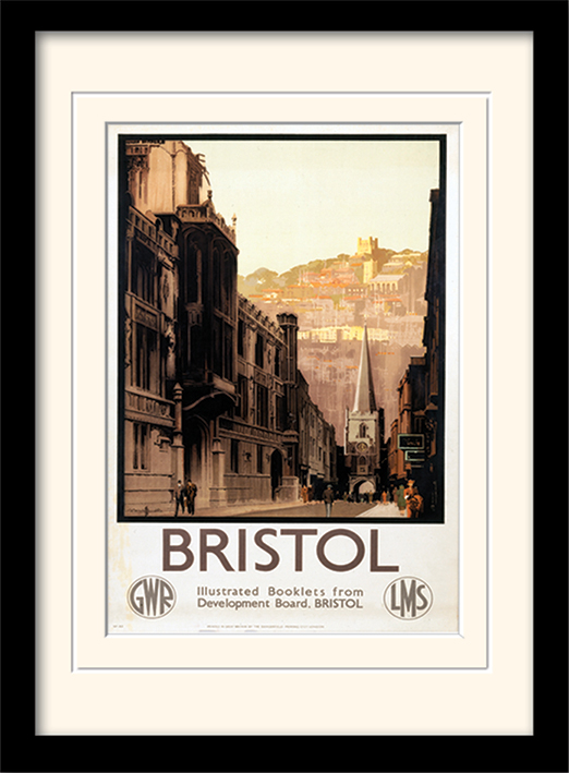 Bristol (2) Mounted & Framed 30 x 40cm Print