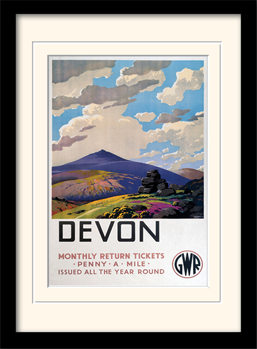 Devon (2) Mounted & Framed 30 x 40cm Prints