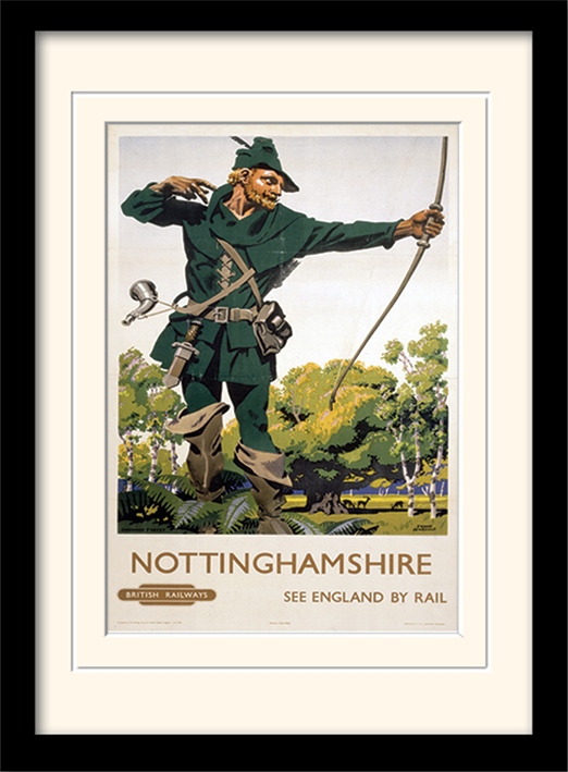 Nottinghamshire Mounted & Framed 30 x 40cm Prints