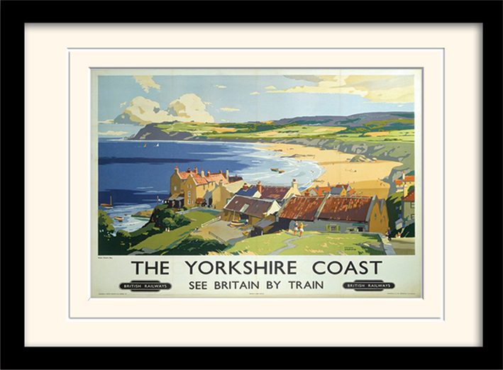 The Yorkshire Coast (2) Mounted & Framed 30 x 40cm Print