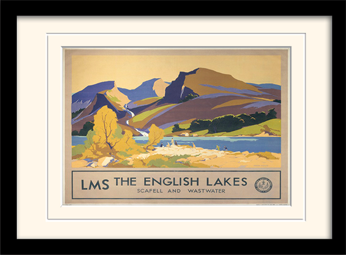 The English Lakes (2) Mounted & Framed 30 x 40cm Prints