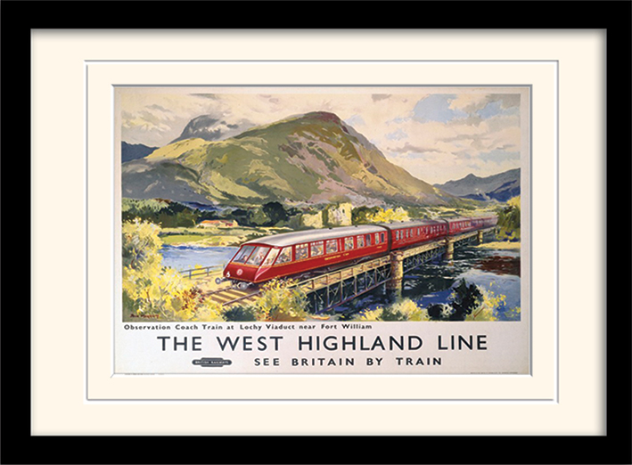 The West Highland Line Mounted & Framed 30 x 40cm Prints