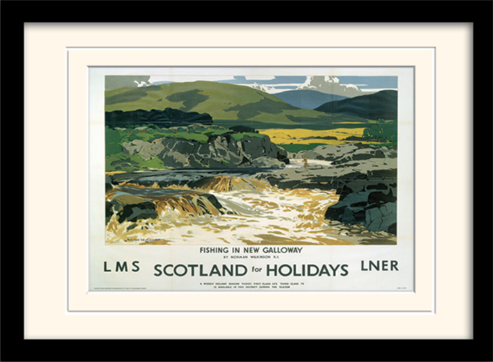 Scotland for Holidays 2 Mounted & Framed 30 x 40cm Prints
