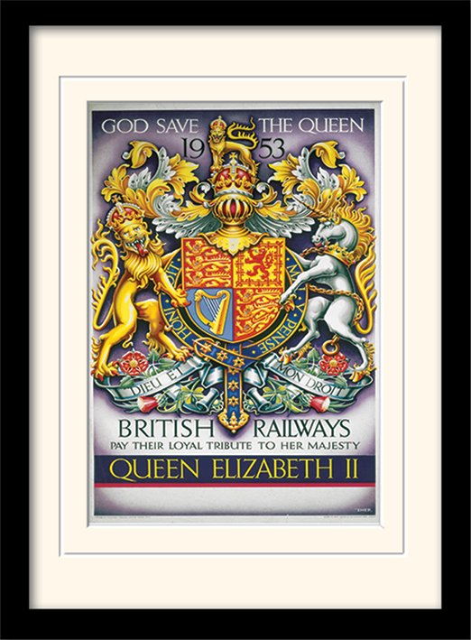God Save the Queen Mounted & Framed 30 x 40cm Prints