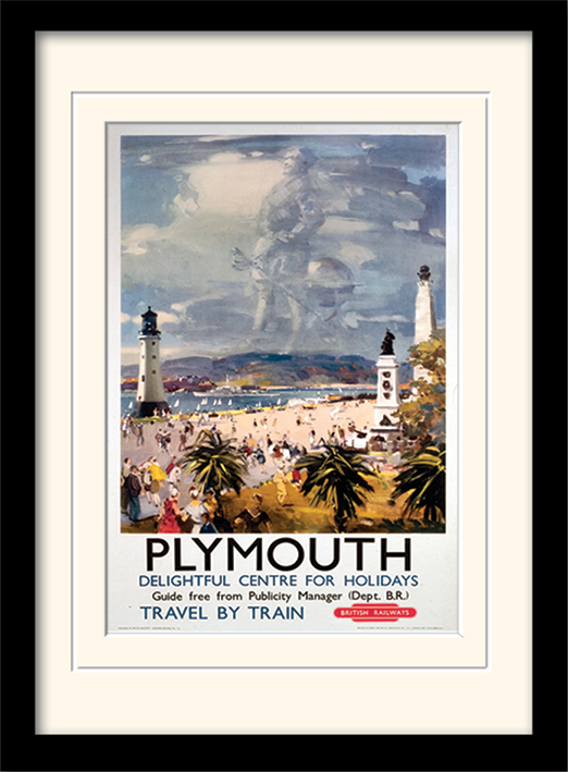Plymouth (1) Mounted & Framed 30 x 40cm Prints