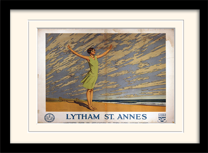Lytham St Annes (1) Mounted & Framed 30 x 40cm Print