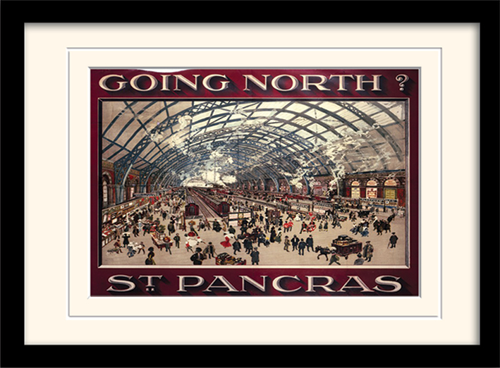 St Pancras Mounted & Framed 30 x 40cm Prints