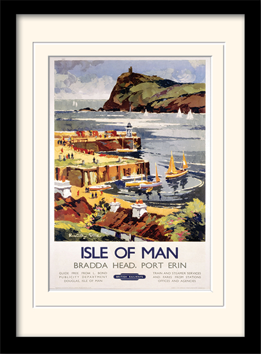 Isle of Man (1) Mounted & Framed 30 x 40cm Prints