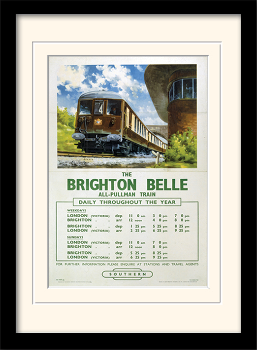 Brighton Belle Mounted & Framed 30 x 40cm Prints