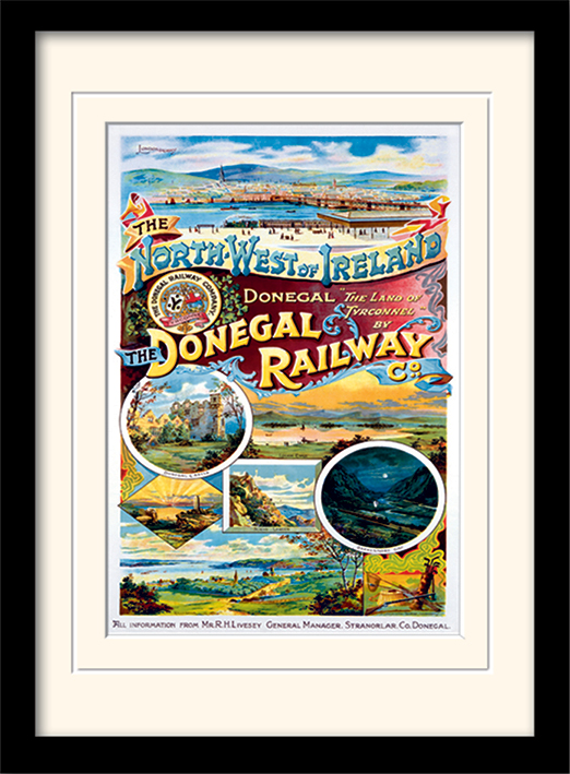 Donegal Railway Mounted & Framed 30 x 40cm Prints