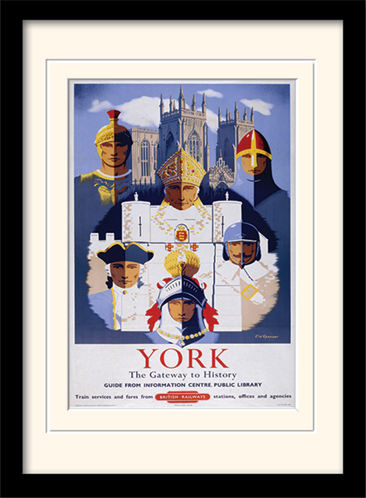 York (5) Mounted & Framed 30 x 40cm Prints