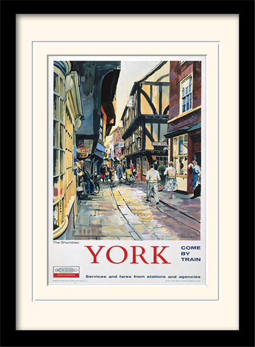 York (The Shambles) Mounted & Framed 30 x 40cm Prints
