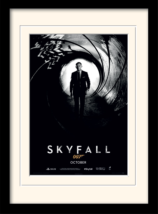 James Bond (Skyfall Teaser) Mounted & Framed 30 x 40cm Prints