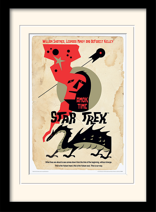 Star Trek (Amok Time) Mounted & Framed 30 x 40cm Print