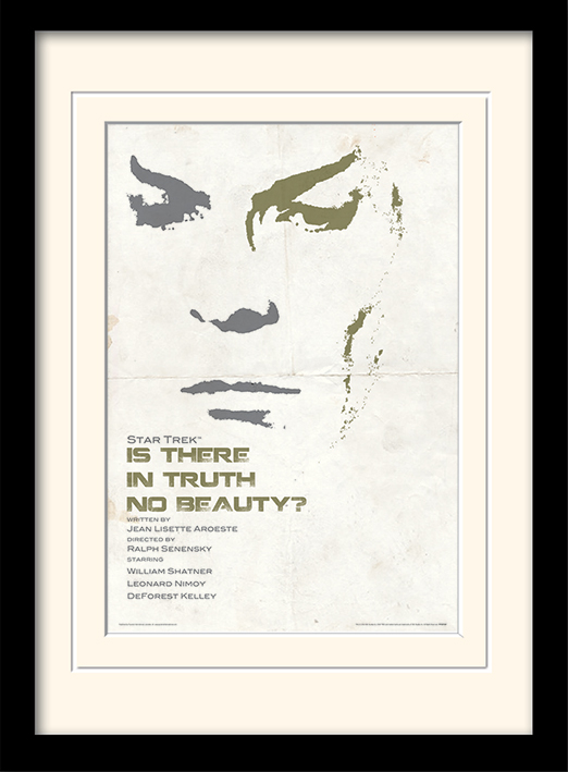 Star Trek (Is There In Truth No Beauty?) Mounted & Framed 30 x 40cm Print
