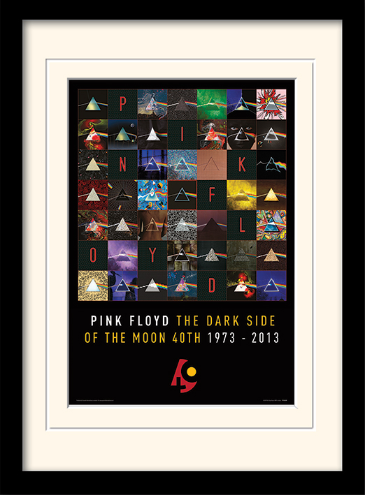 Pink Floyd (Dark Side Of The Moon 40th Anniversary) Mounted & Framed 30 x 40cm Prints