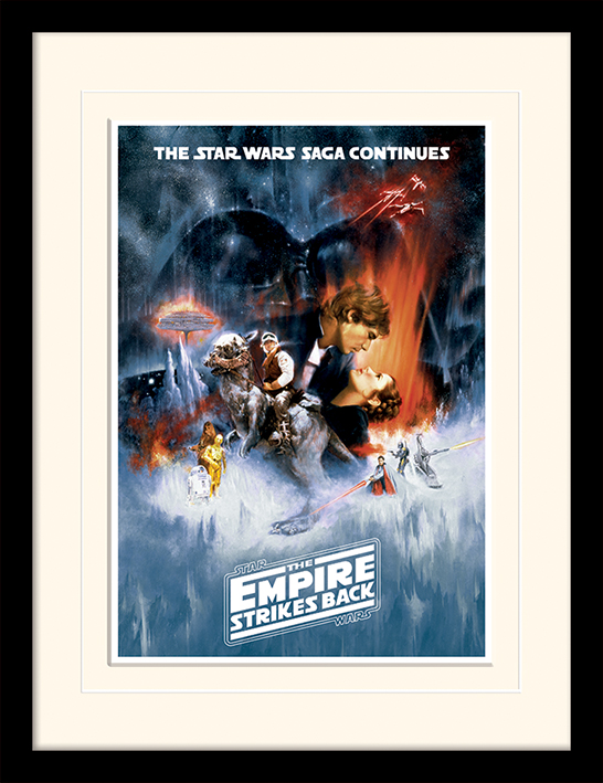 Star Wars The Empire Strikes Back (One Sheet) Mounted & Framed 30 x 40cm Prints